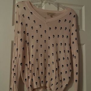 Philosophy Pink Skull Sweater